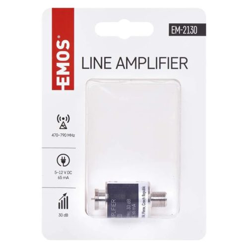 EMOS DVB-T/T2 antenna előerősítő 30 dB, J5710