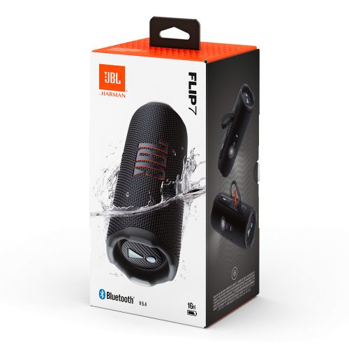 JBL Flip 7 Hordozható Bluetooth Hangszóró 25W - Fekete