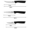 TEFAL K2219455 Essential Knife 3 részes készlet, rozsdamentes acél