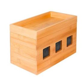 Logilink Kábeldoboz, 255x140x165 mm, bambusz (KAB0076)
