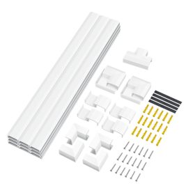   Loiglink Kábelcsatorna készlet, falra szerelhető, 67db, fehér (KAB0110)