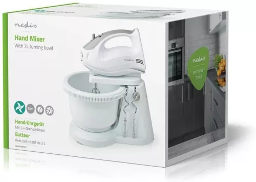 Nedis KAHM110CWT Forgóedényes kézi mixer, 200W