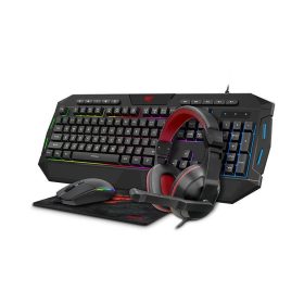   Havit Gamenote KB501CM 4in1 gamer szett, fejhallgató+billentyűzet+egér+egérpad