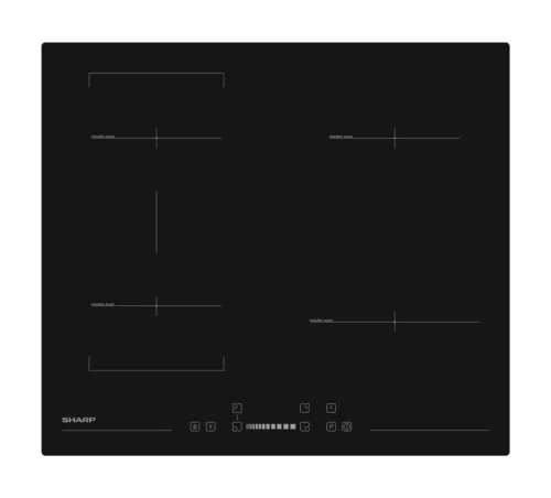Sharp KH-6I35NS0K-EU – beépíthető indukciós főzőlap (60 cm)