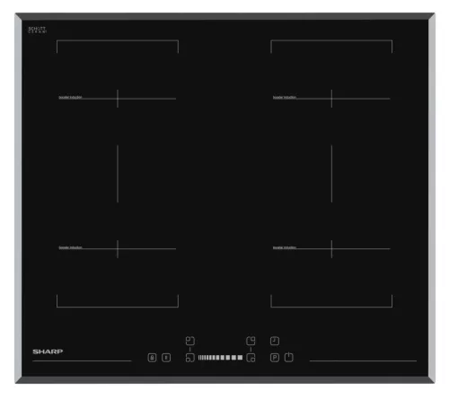 Sharp KH-6I38CS00-EU – beépíthető indukciós főzőlap (60 cm, CookBridge)