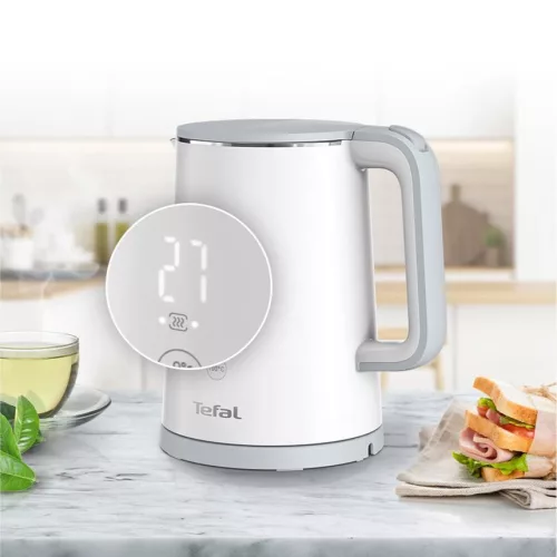 Tefal KO6921E0 Sense Fehér 1 literes, 1800W, digitális kijelzős vízforraló