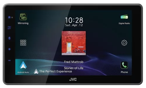JVC KW-Z900DBW Prémium 1 DIN, 9” kijelzős autós mutlimédia vezeték nélküli CarPlay és Android Auto támogatással (KWZ900DBW)