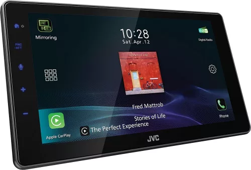 JVC KW-Z900DBW Prémium 1 DIN, 9” kijelzős autós mutlimédia vezeték nélküli CarPlay és Android Auto támogatással (KWZ900DBW)