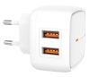 XO L61 hálózati töltő 2xUSB 2,4A, fehér