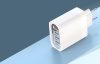 XO L100 Fali Hálózati Töltő USB QC 3.0 + 3x USB 2.4A 18W - Fehér