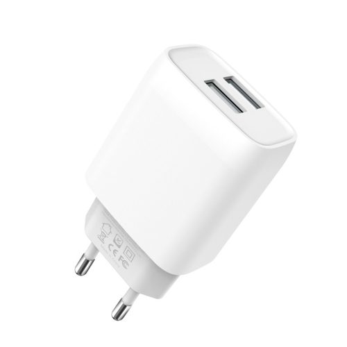 XO hálózati töltő fehér, L93, 1USB 2,4A