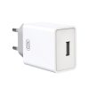 XO hálózati töltő fehér, L93, 1USB 2,4A