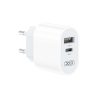XO L97 USB / USB-C Hálózati töltő - Fehér