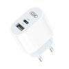 XO L97 USB / USB-C Hálózati töltő - Fehér