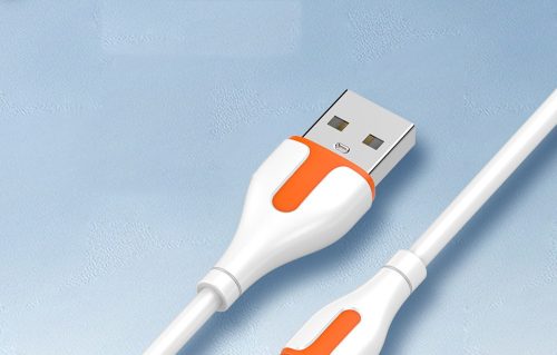 LDNIO Gyors tőltőkábel LS571 USB-C  3.0, 2.1A, fehér 1m
