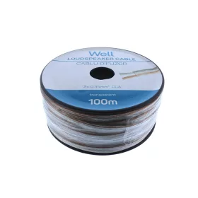   Well LSP-CCA0.35TT-100-WL Hangszóró kábel átlátszó 2x0,35mm²