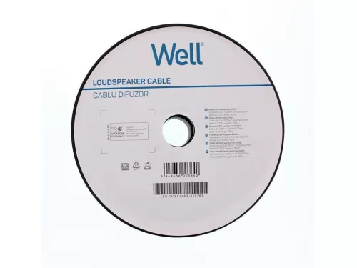 Well LSP-CCA1.00BR-100-WL Hangszóró kábel fekete / piros 2x1mm²