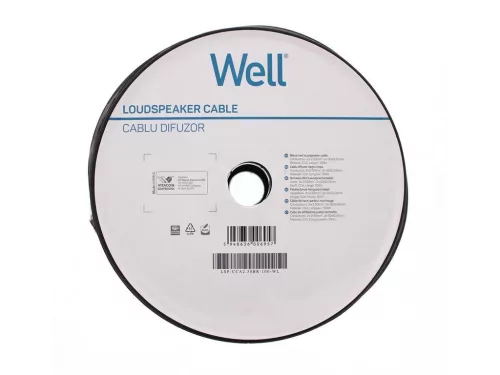 Well LSP-CCA2.50BR-100-WL Hangszóró kábel fekete / piros 2x2,5mm²