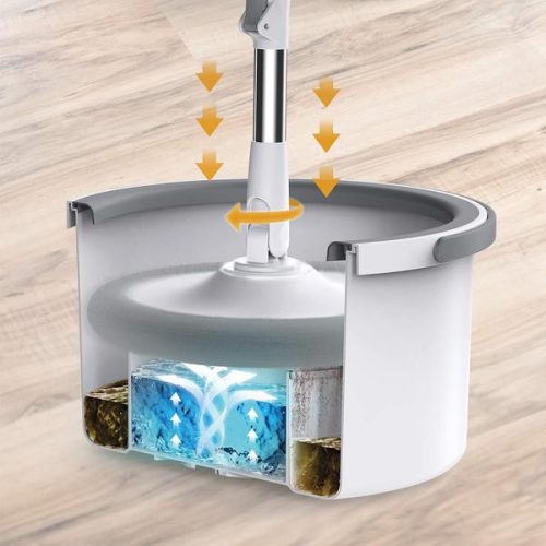Livington Clean Water Spin Mop tisztavizes felmosó mindig friss vízzel moshat fel, M31154