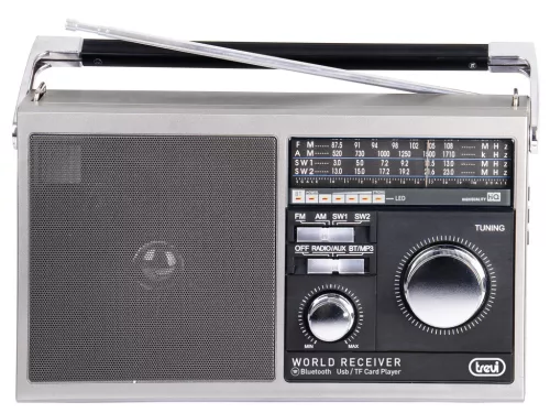 Trevi MB 749W Hordozható világvevő rádió, Bluetoothtal, USB, SD, AUX bemenetekkel