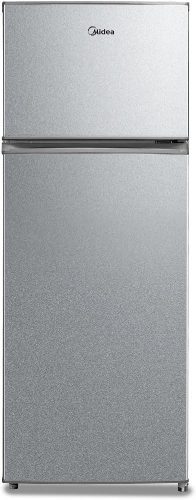 Midea MERT210FGE50 felülfagyasztós hűtőszekrény, 163/41 liter, 40dB, ezüst