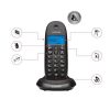 Motorola C1001CB+ fekete DECT telefon (MOT-2009-999)