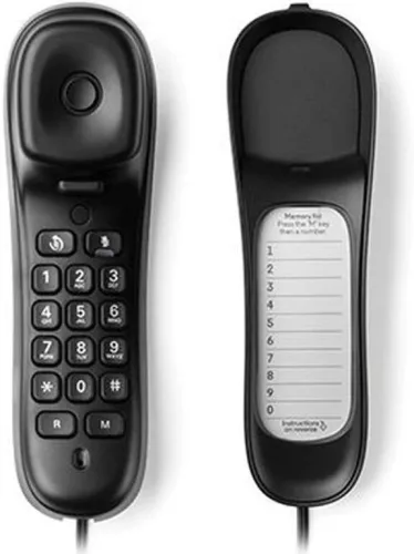 Motorola CT50 fekete falra szerelhető vezetékes telefon (MOT-2048-999)
