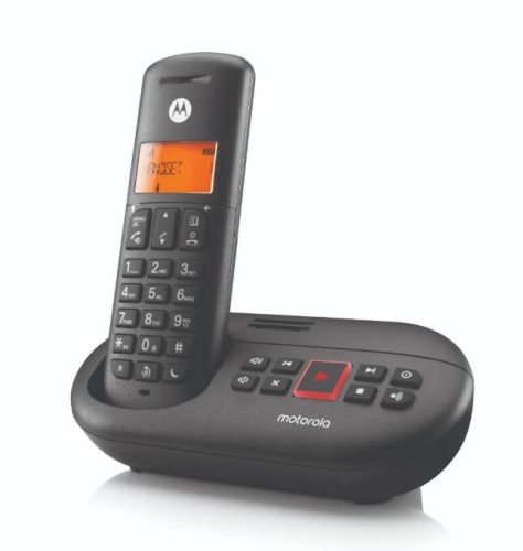 Motorola E211 fekete vezeték nélküli üzenetrögzítő telefon (MOT-2081-999)