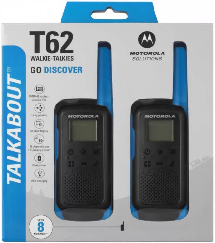 Motorola TALKABOUT T62 PMR adóvevő rádió - kék (MOT-508-999)