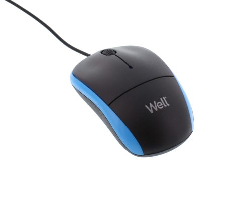 Well MOUSE-USB-MU002BE-WL, Vezetékes Optikai egér
