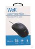 Well MOUSE-USB-MU002BK-WL, Vezetékes Optikai egér