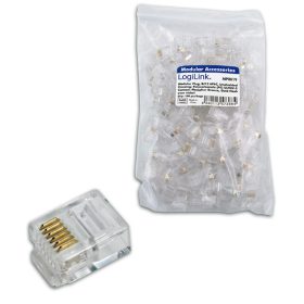   LogiLink RJ12 elemes csatlakozódugasz, árnyékolatlan 100db (MP0019)