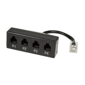   Logilink Passzív elosztó telefonokhoz, RJ45 - 4 x RJ11 (MP0036)