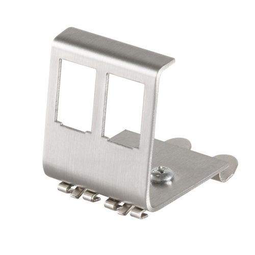 Logilink DIN-sínes adapter két RJ45 keystone modulhoz, fém