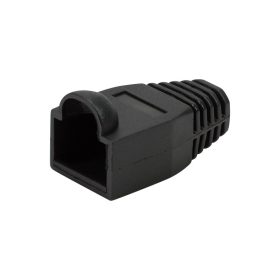   Logilink RJ45 feszültségmentesítő védőburkolat, 8 mm, fekete, 50 db (MP0064)