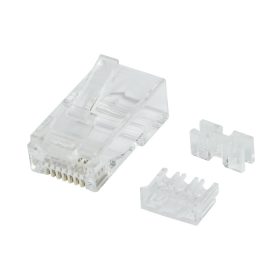   Logilink RJ45 moduláris csatlakozó, Cat.6A, árnyékolatlan, vezetőlappal, 50 db (MP0071)