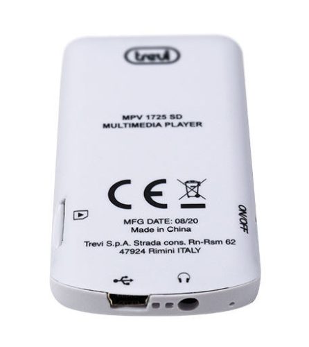 Trevi MPV 1725 SD Multimédia lejátszó, fekete-fehér színben