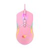 Havit MS1026 rózsaszín gamer egér RGB 1000-6400DPI