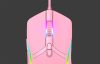 Havit MS1026 rózsaszín gamer egér RGB 1000-6400DPI