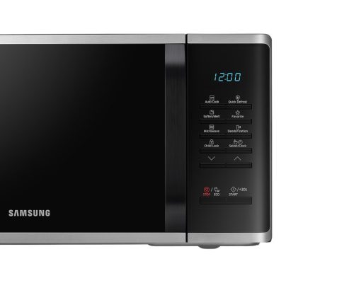 Samsung MS23K3513AS/EO Szabadonálló solo mikrohullámú sütő Gyors kiolvasztás funkcióval 23 L, ezüst