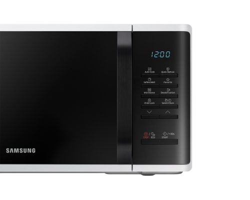 Samsung MS23K3513AW/EO Szabadonálló solo mikrohullámú sütő Gyors kiolvasztás funkcióval 23 L, fehér