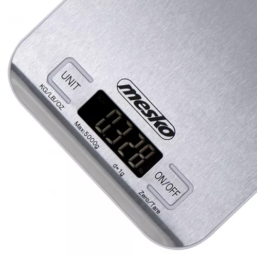 Mesko MS3169W digitális konyhai mérleg, inox