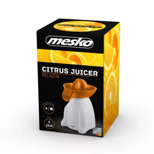 MESKO MS4074 Citrusprés, 25W, Fehér-Narancs