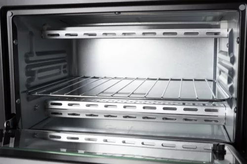 Mesko MS 6013 elektromos sütő, 9 L kapacitás, 1000 W teljesítmény, 3 fűtési mód, időzítő, tálca és grillező állvány, fekete szín