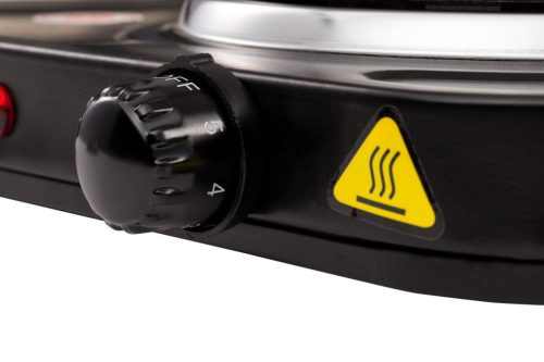 MESKO MS6509 Kétlapos Elektromos Főzőlap, Fekete