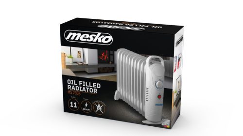 MESKO MS7806 11 Tagú Olajradiátor, 1200W, szürke
