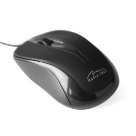 Media-Tech Plano USB vezetékes egér, fekete