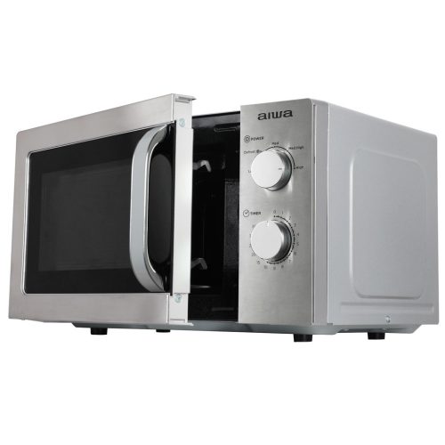 Aiwa MW-200SL NAMICOOK SILVER20 Rozsdamentes acél mikrohullámú sütő, 20 liter