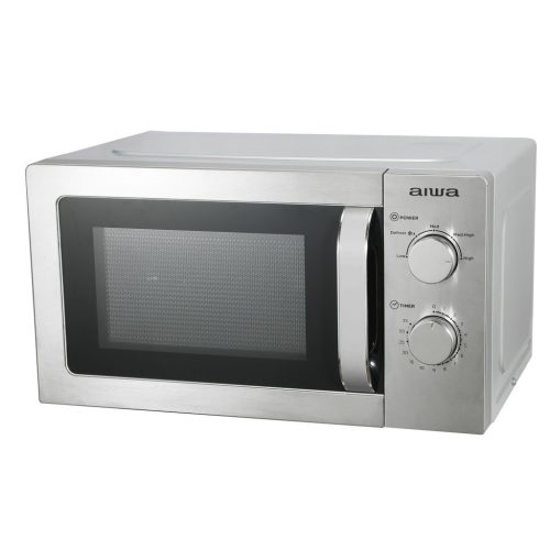 Aiwa MW-200SL NAMICOOK SILVER20 Rozsdamentes acél mikrohullámú sütő, 20 liter