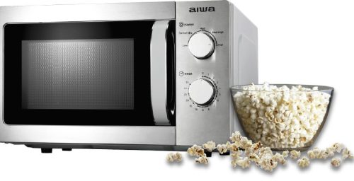 Aiwa MW-200SL NAMICOOK SILVER20 Rozsdamentes acél mikrohullámú sütő, 20 liter
